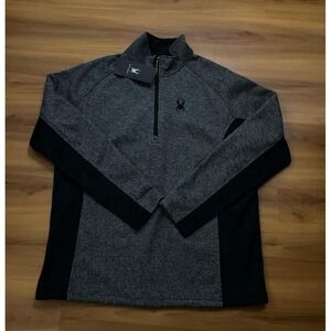 Mens NWT Spyder Quarter Zip Core Sweater Pullover Jacket